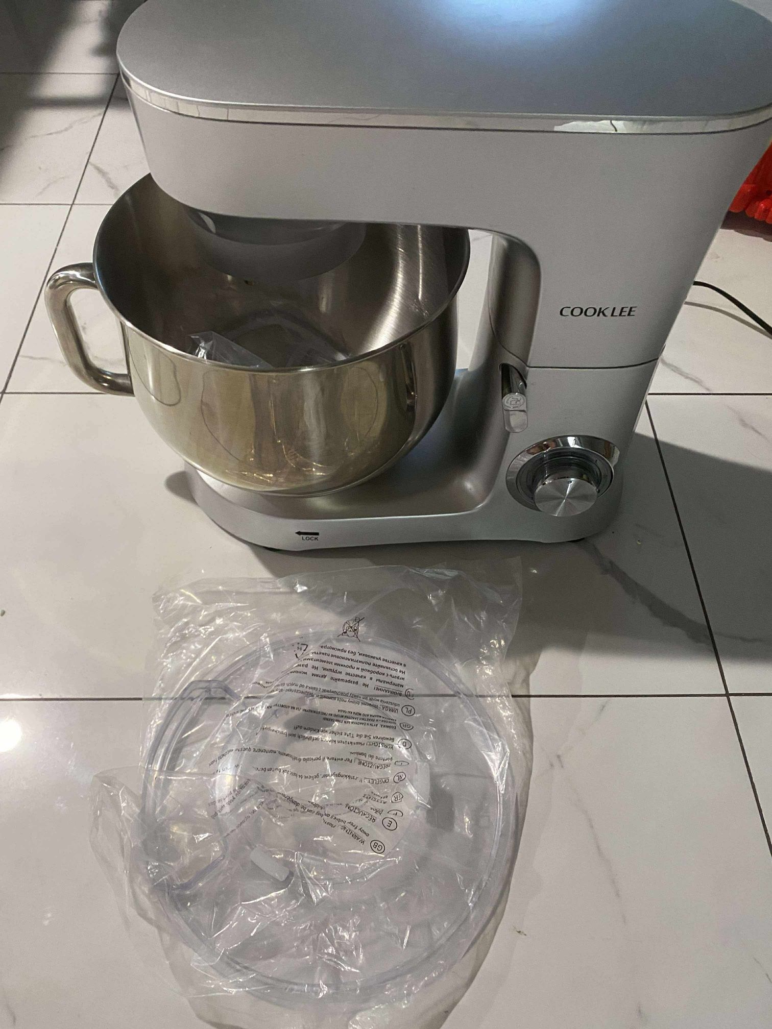 COOKLEE Stand Mixer - Silver (SM-1551)