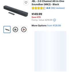 JBL All-In-One Soundbar (MK2)