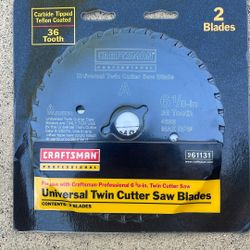 Universal Twin Cutter Sawblade Craftsman Two Pack  36 Tooth