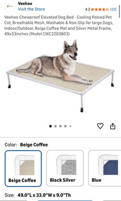 Raised Indestructible Dog Bed