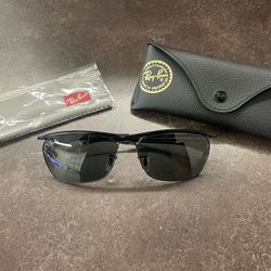 Ray-Ban RB3619 Olympian II Deluxe Black 002/B1 60-16 – Pre-Owned w/ Case