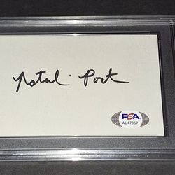 🔥 Natalie Portman Autographed Signature Cut Card PSA/DNA COA🔥