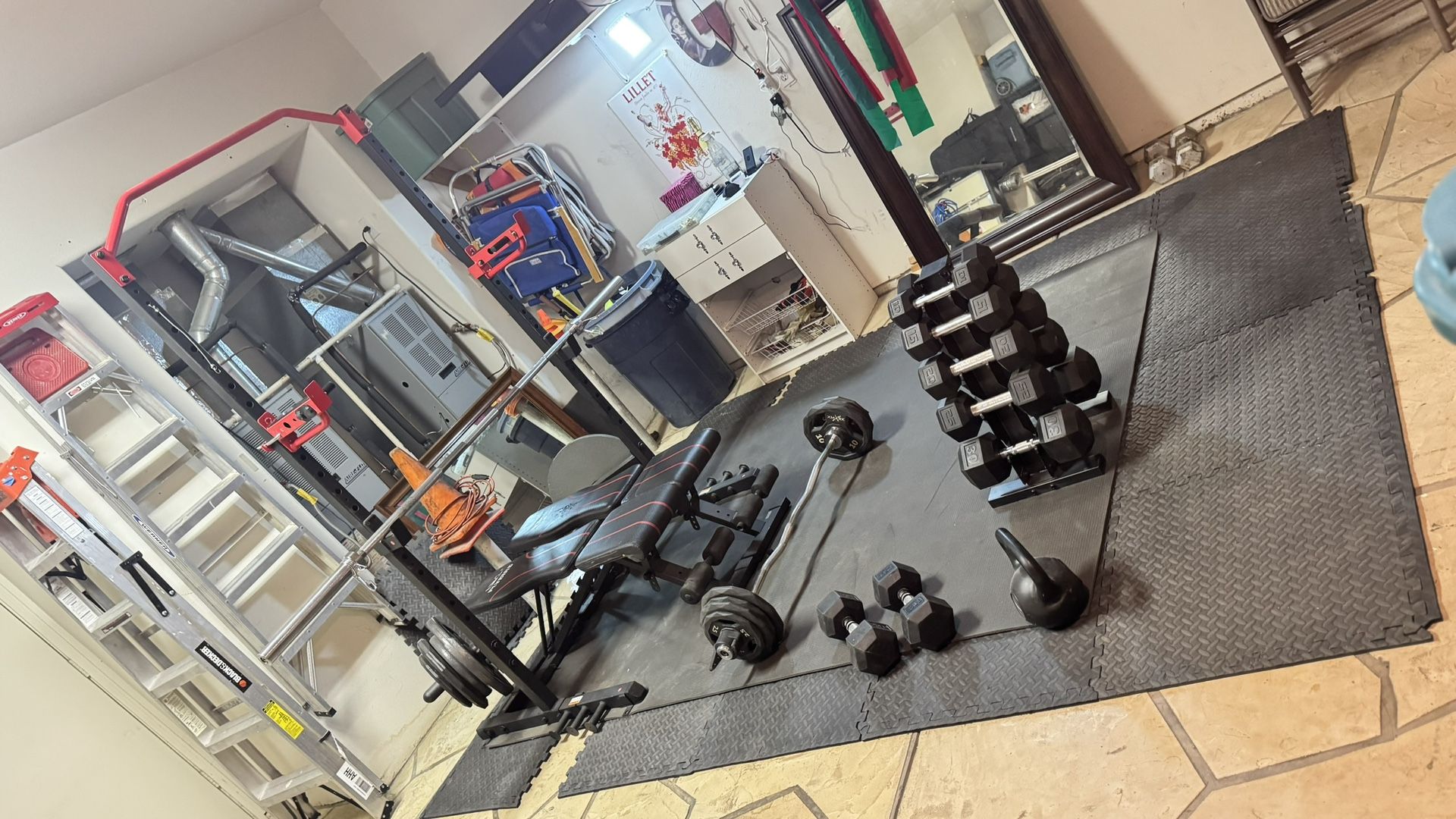 Power Zone Advanced, Multifunctional Squat, Rack With Weights , Bench And Bars