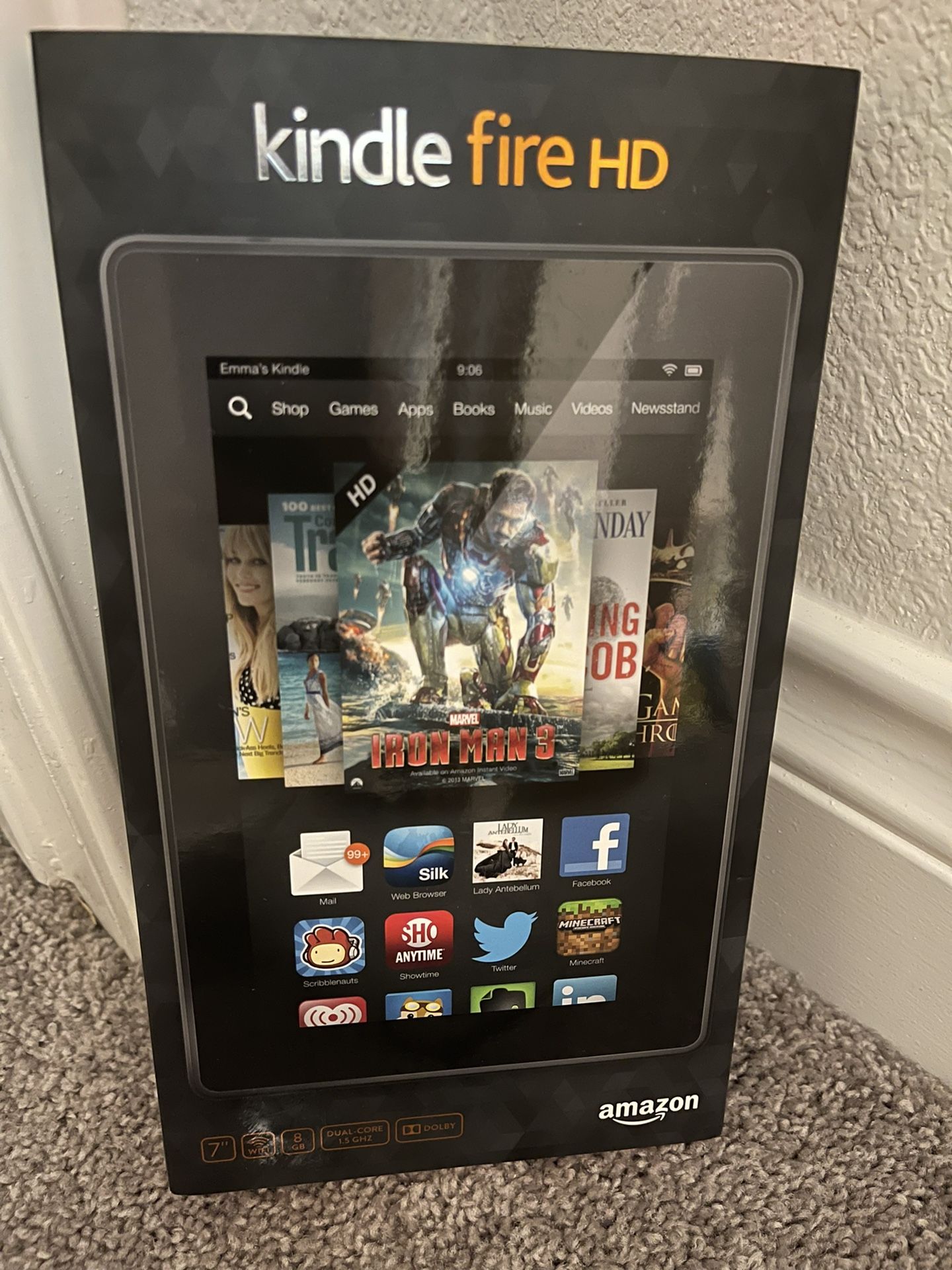 Amazon Kindle Fire HD 7” 8GB In Box