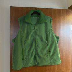Women’s Fleece Zip Up Sweater Vest 3XL