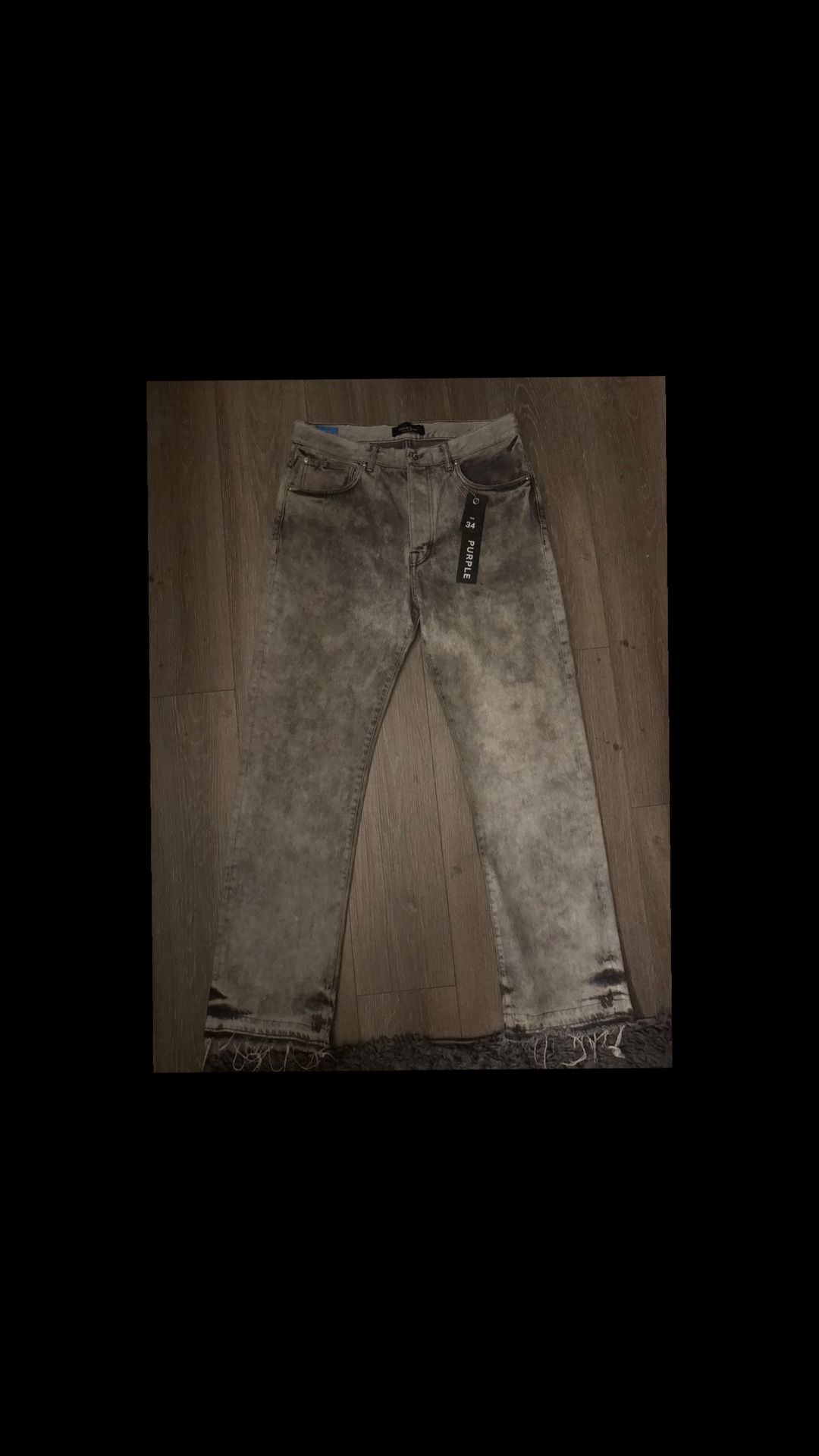 Purple Jeans Gray Size 34 (Barely Worn)