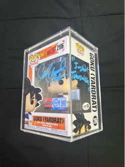 Dragon Ball Goku (Yardrat) Funko Pop Signed