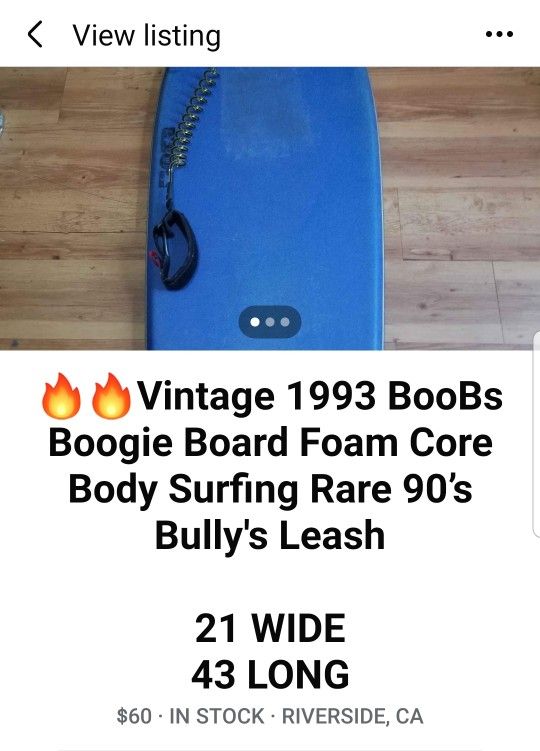 Vintage Boogie Board. Very Fun  