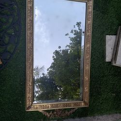 Antique Metal Mirror