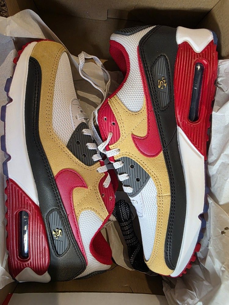 New 49ers Nike AIR MAX Size 7 Men 8.5 Womans