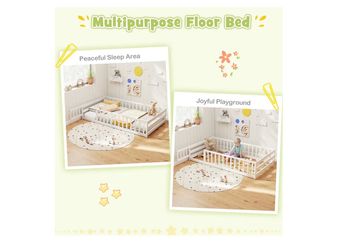 Cama twin de madera