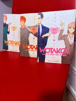 WOTAKOI VOL 1-3 MANGA