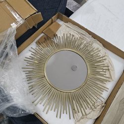 Bronze Sun With Rays Mirror Brand New In Box