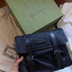 With Original Purchase InvoiceGG Ophidia Messenger Bag Shoulder Crossbody Black With Box, Dust Bag