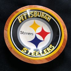   STILL 4 SALE  !!Pittsburgh Steelers Wood Chip Bowl