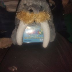 Ganz Webkinz 8” Walrus Gray Plush Stuffed Animal Toy No Code