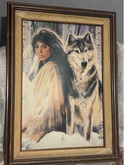 Signed Art Maija Silent Partner Framed
