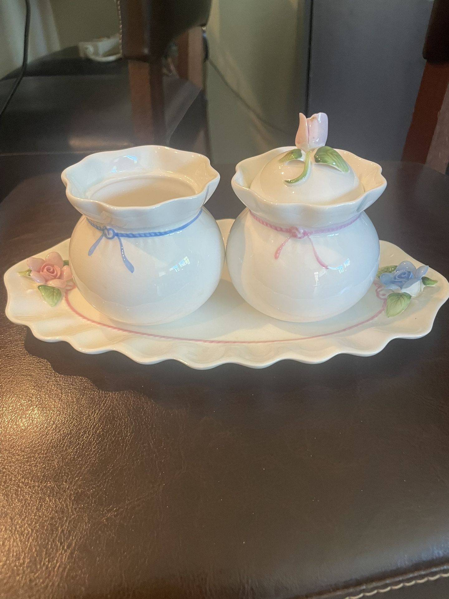 Fine Bone China Cream And Sugar Set