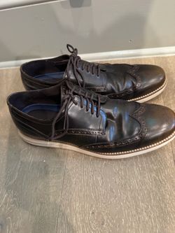 Cole Hann- Brown Leather Wingtip Oxford Dress Shoes
