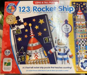 123 Rocket Ship Puzzle *BRAND NEW*
