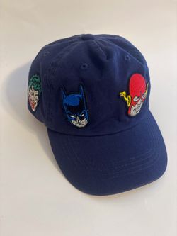 DC Comics Batman Joker Flash Nightwing Embroidered Baseball Cap Navy
