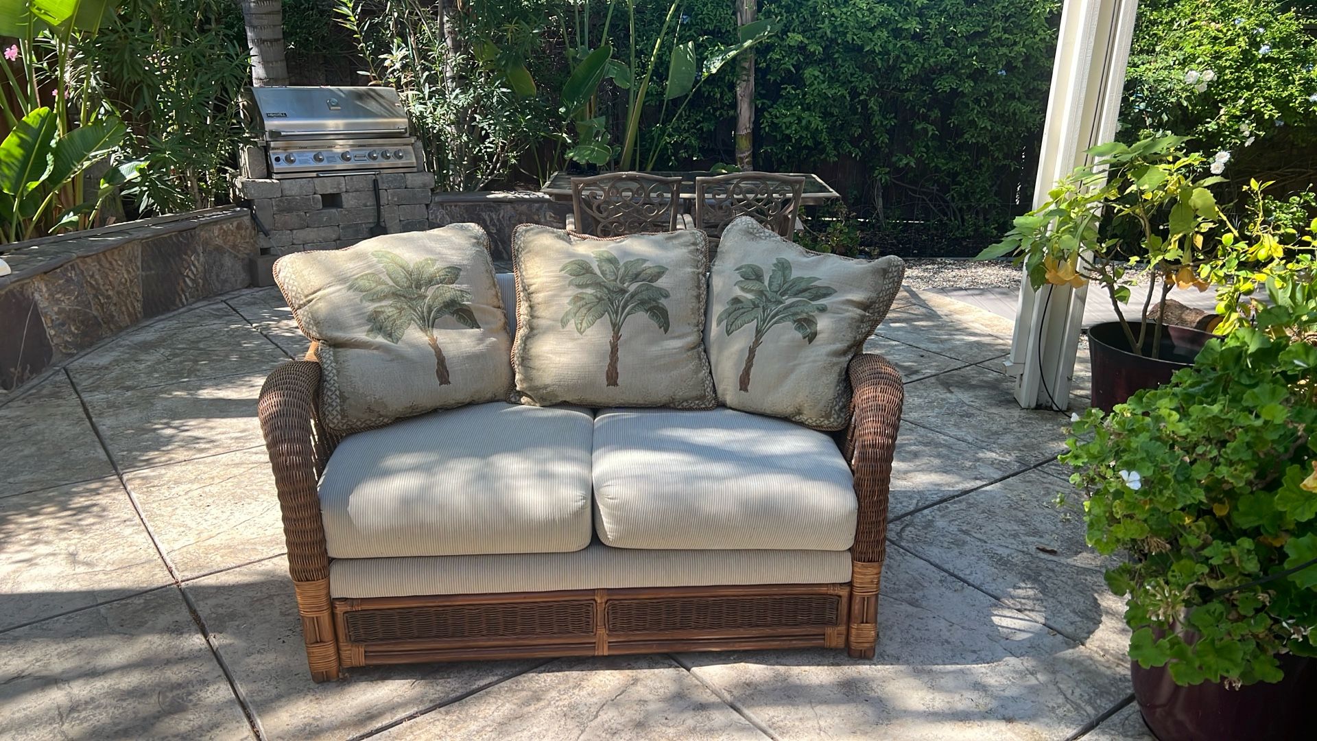 Wicker Rattan Loveseat Benchcraft