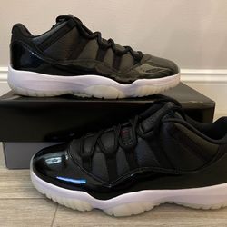 Jordan 11 Low Black/Gym Red NEW 