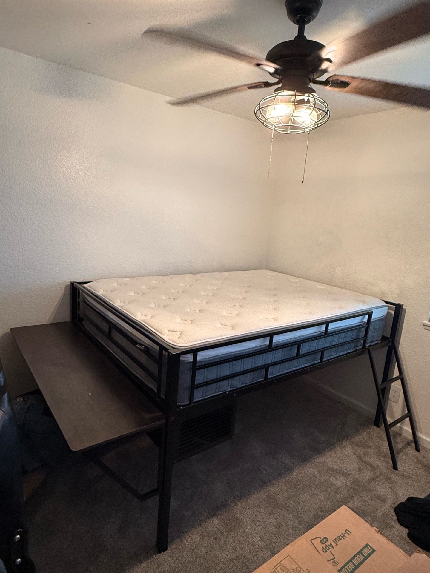 Full Size Bed With Gaming Desk