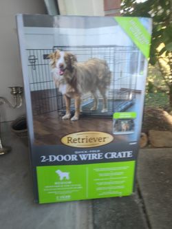 2 Door Wire Dog Crate