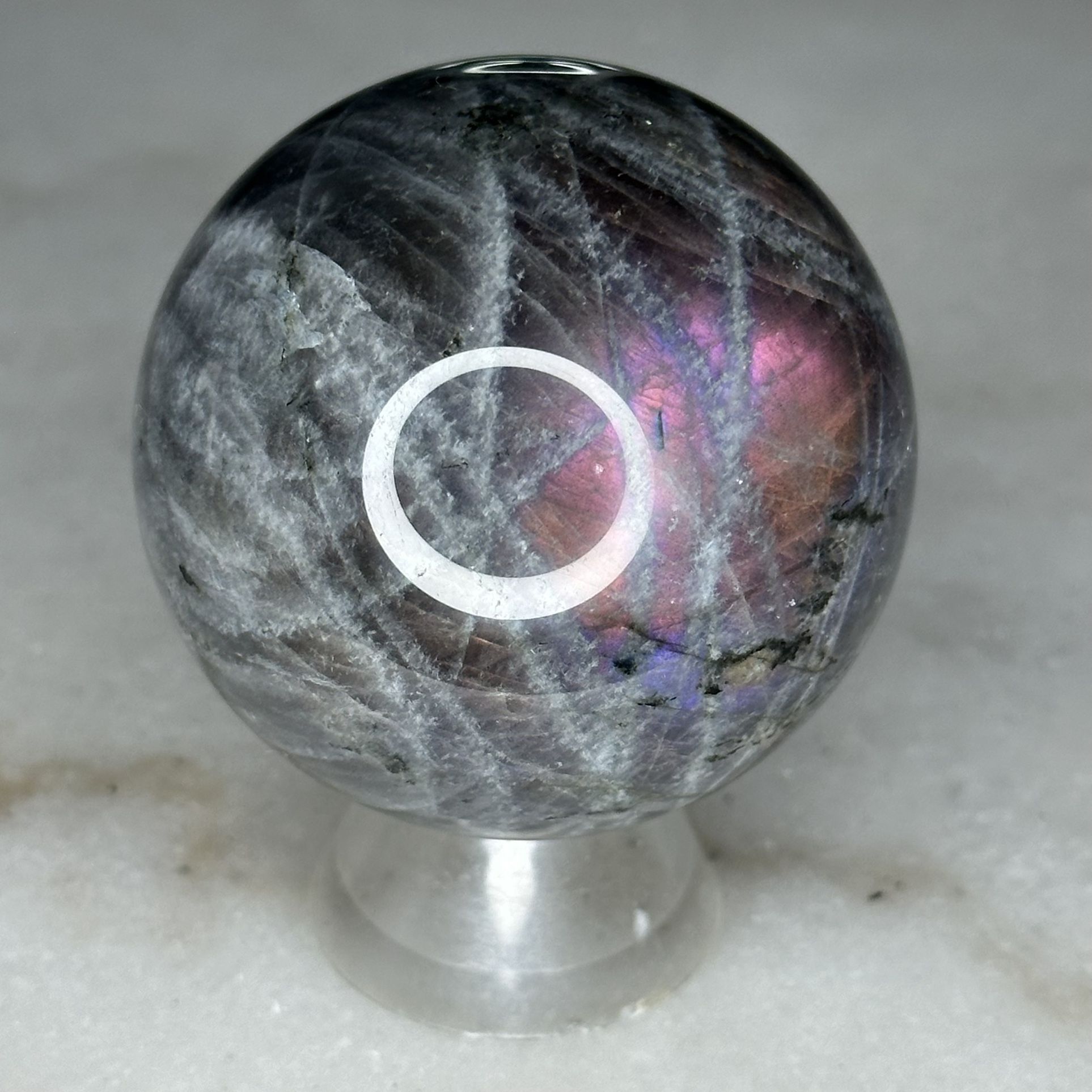 Pink Labradorite Sphere