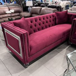 2pc living Room set ❤️ Burgundy Color 