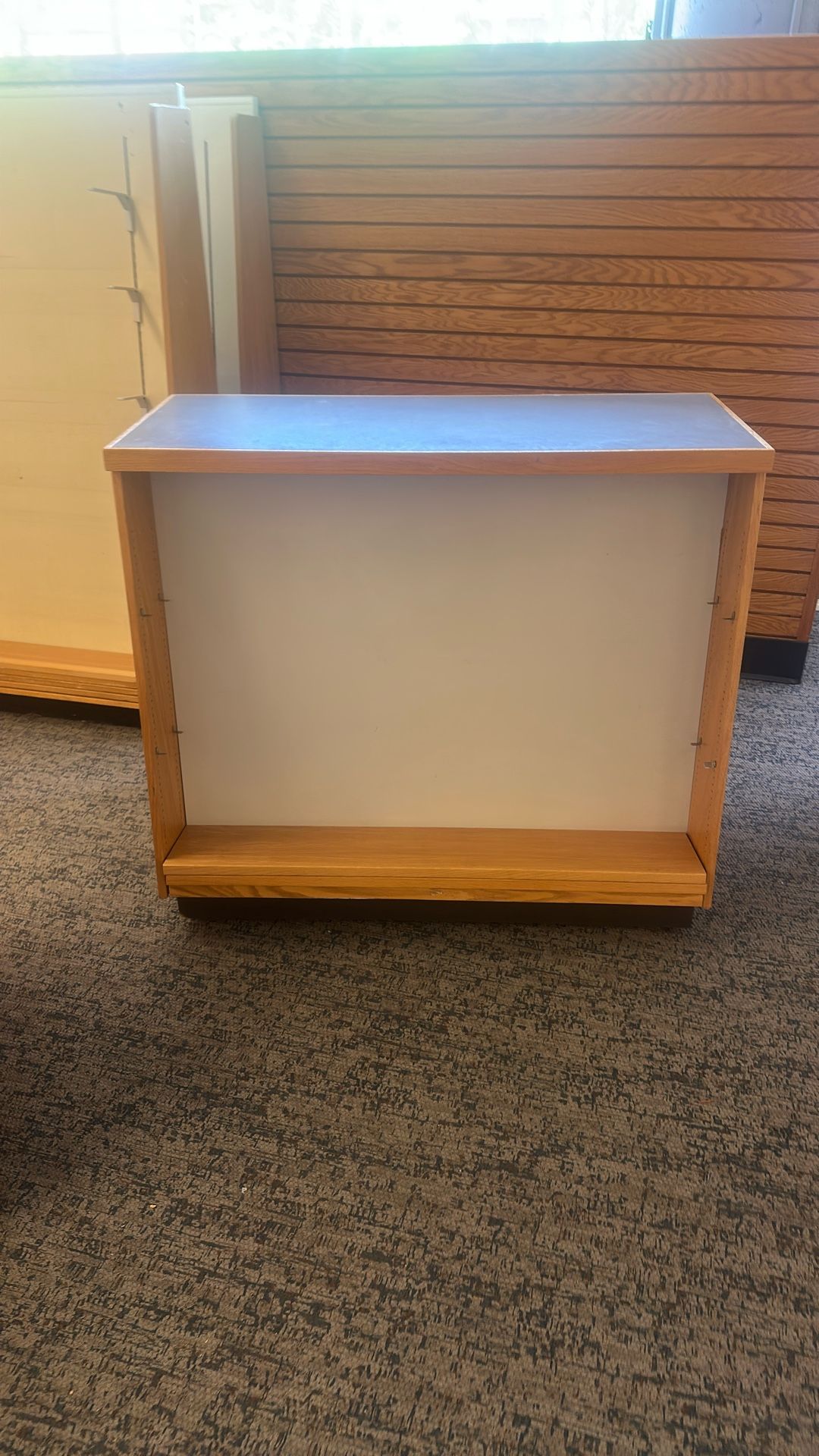 Double Sided Shelf On Wheels For Store
