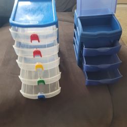 2 Small Storage Containers 