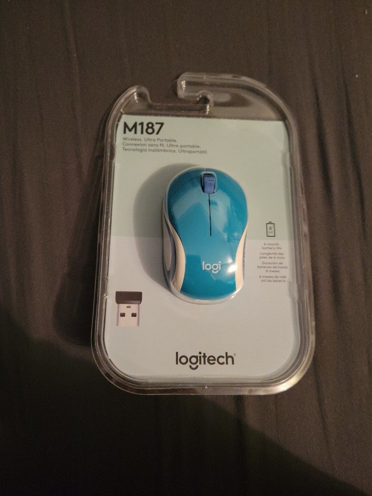 M187 Computer Mouse M187 Logitech Wireless Mouse Blue for Sale in Chicago, IL - OfferUp