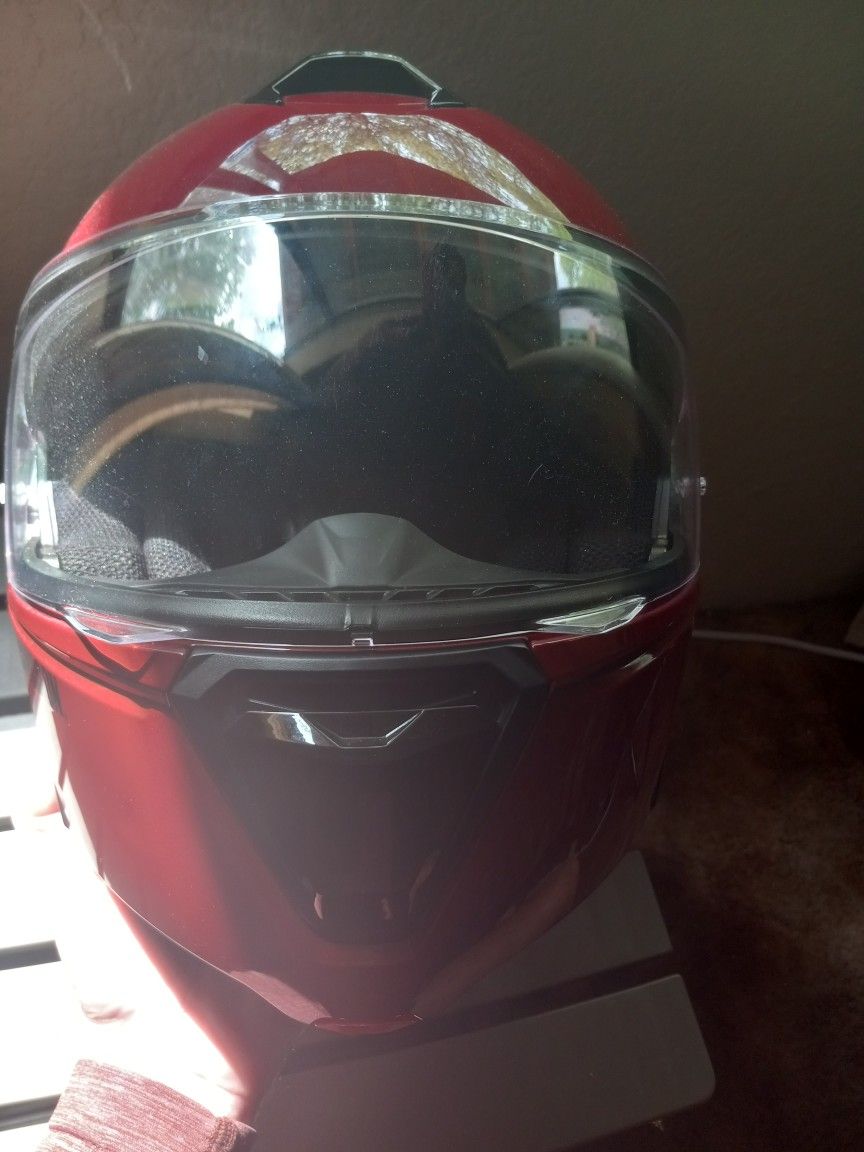 Harley Davidson Red Motorcycoe Helmet Size Small