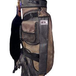 Vintage Golf Bag With Ironwood country club Authentic Name Tag Dr. Duane Dauner Beldingsports 