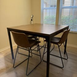 Solid Wood Counter Height Table