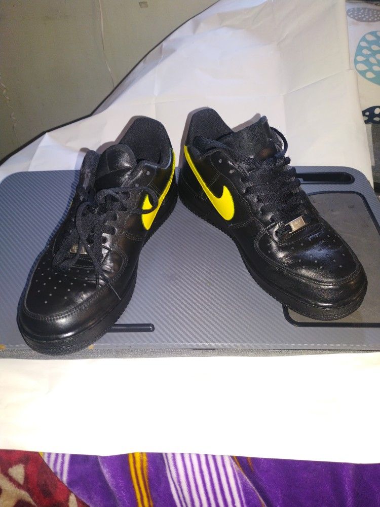 Nike Air Force Ones Black / Yellow  $50