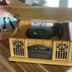 Record Player, Radio, Cd, And Cassette Player