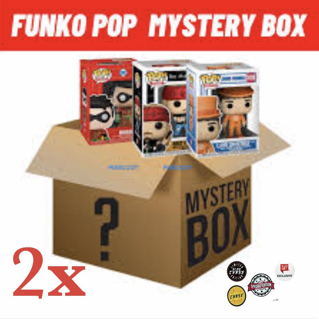 Funko Pop Mystery Box 2 Pops Included Exclusive Chance!!!