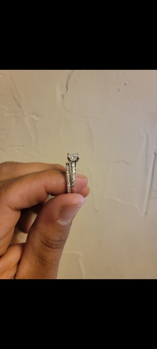 Engagement Ring And Band
