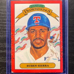 1989 Donruss Diamond Kings Ruben Sierra Baseball Card #3