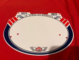 SE Racing Bikes “40 Years of Redness” Number Plate “NEW”
