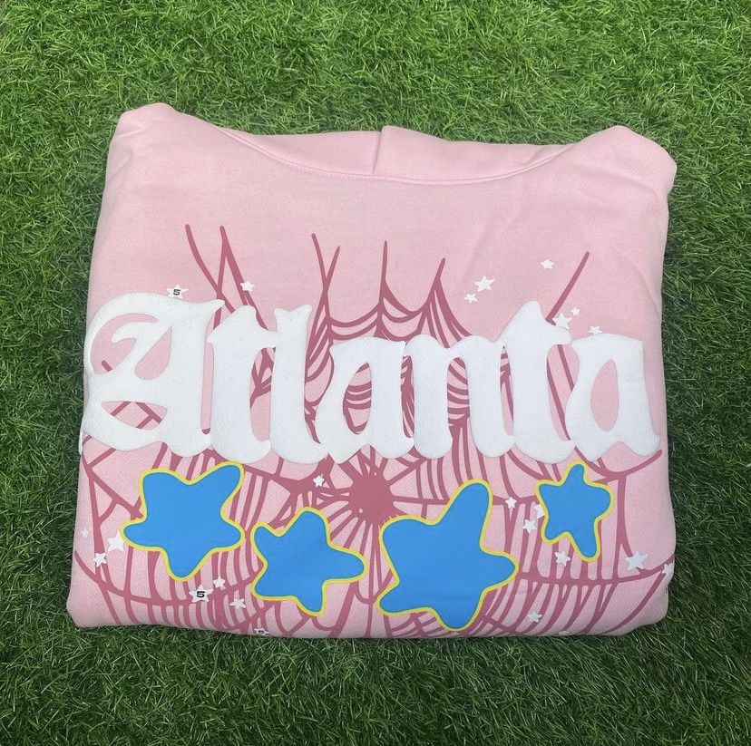 Sp5der Atlanta “Pink” Hoodie Size Medium 
