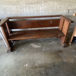 Gorgeous Old Mahogany Bench