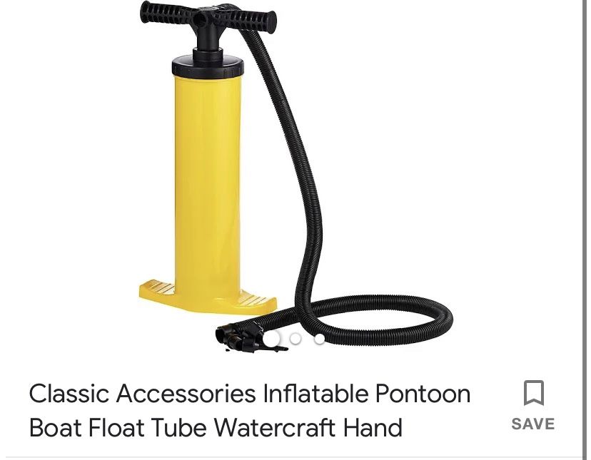 Classic Accessories Inflatiable Pontoon Boat Foot Tube water Craft hand 