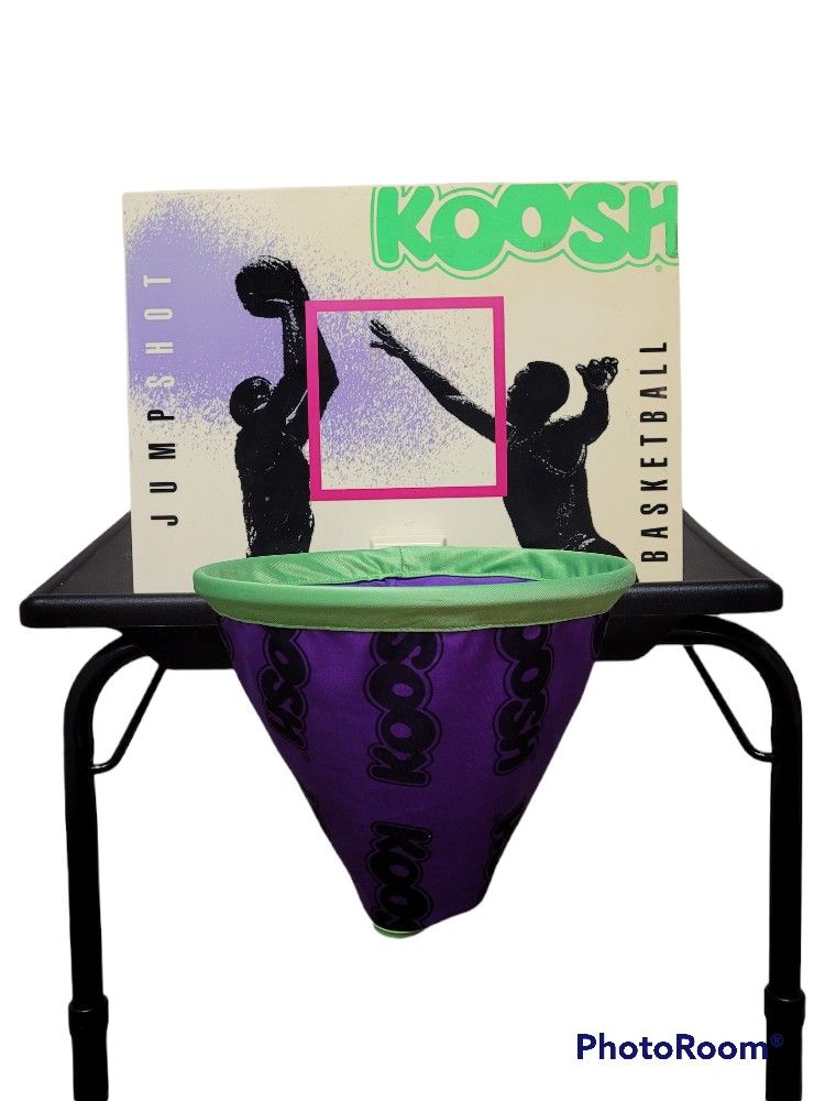 Koosh Vintage 1992 Oddzon Jumpshot Over Door Basketball Hoop Shoot Ball Game