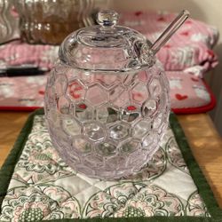 ✨Glass Honey Jar(With Dipper Wand)✨