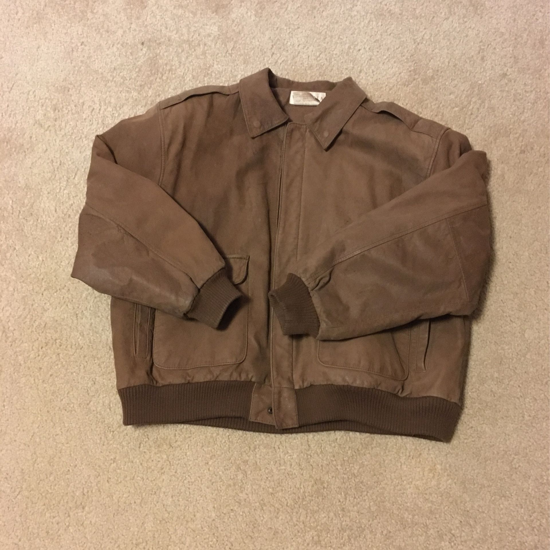 Leather Bomber Jacket