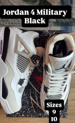 JORDAN 4 MILITARY BLACK